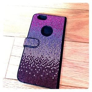 BEAUTIFUL iphone 7 ombre bling wallet case♥️♥️